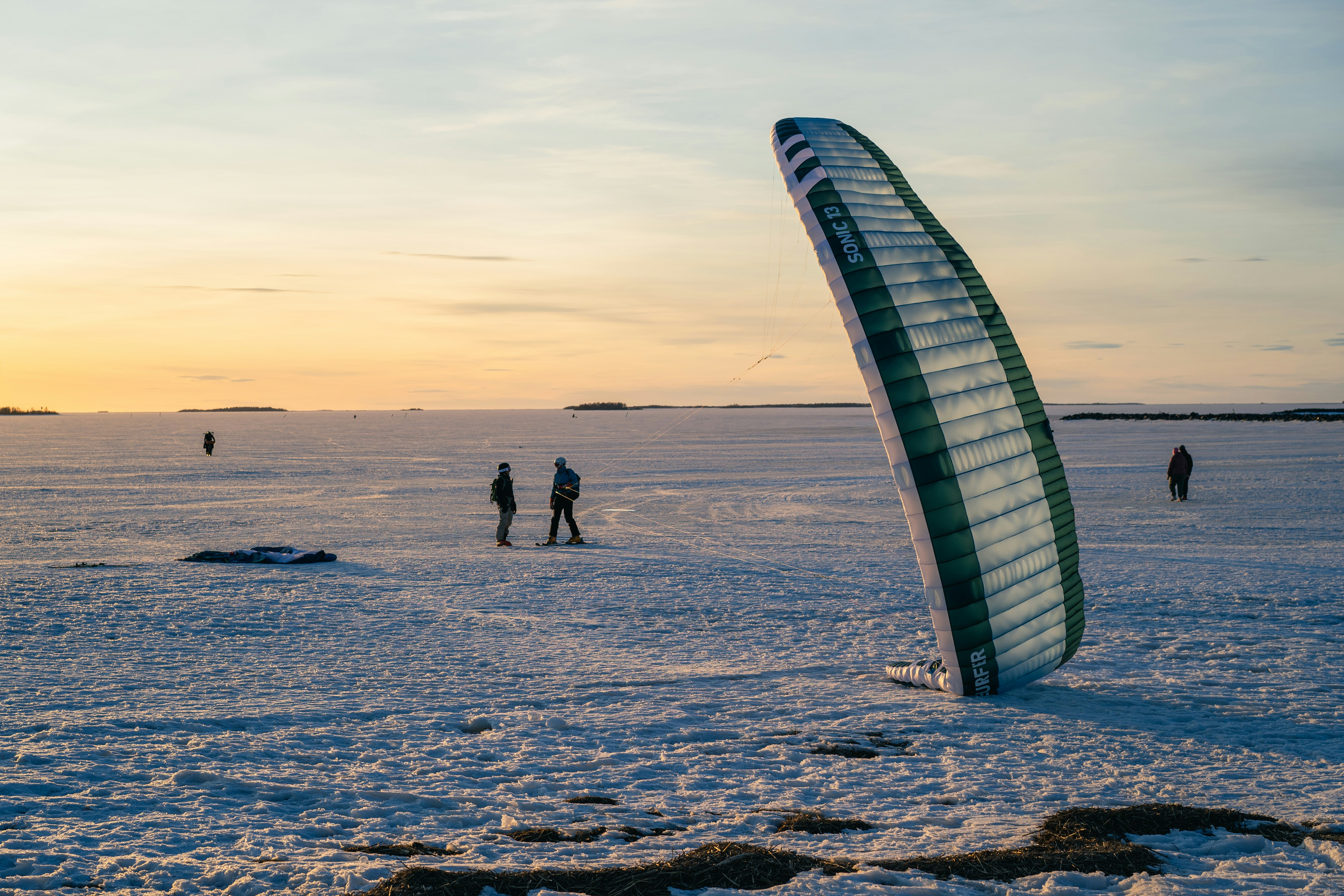 High-Plateau Expedition Snowkite Test